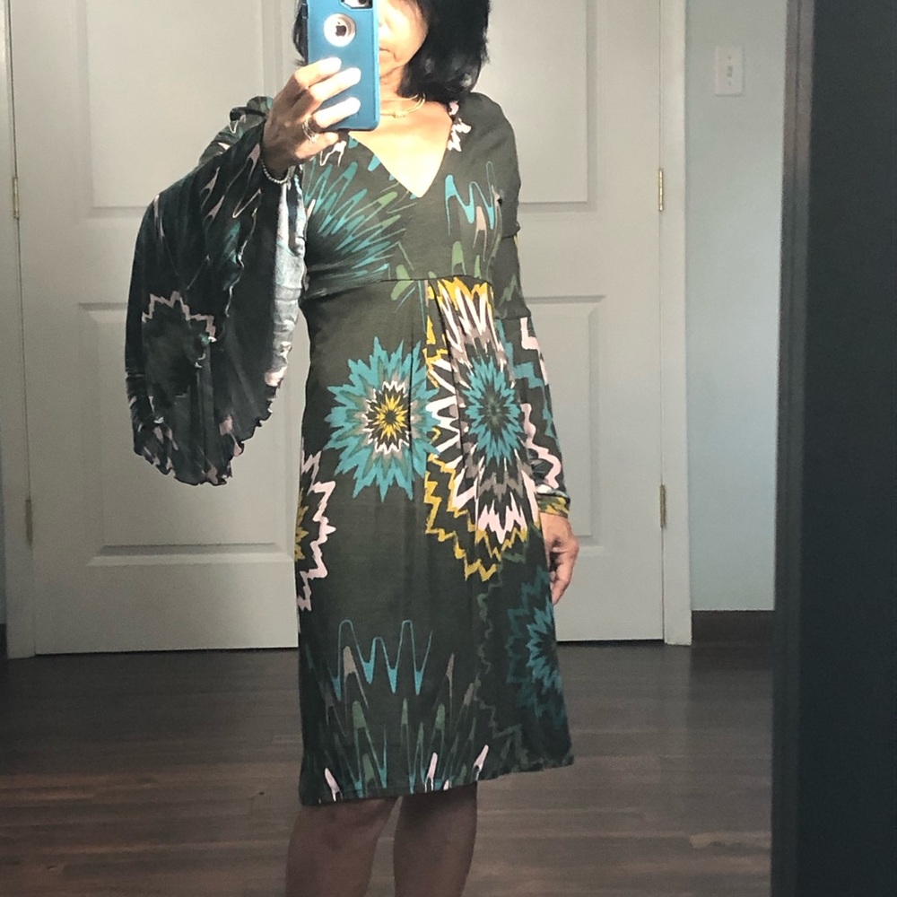 Missioni Flared sleeves Midi Dress size XS